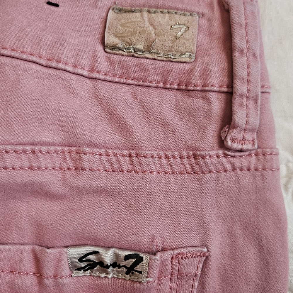 Seven7 High Rise Skinny Fit- Dusty Rose - Size 4 - Picture 11 of 13